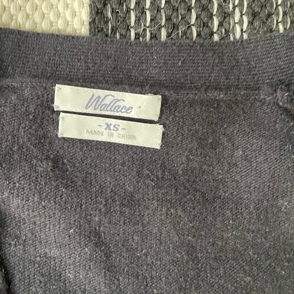 Madewell Wallace Black Matte Sequin Button Down Cardigan Sweater Size: XS - Picture 8 of 9